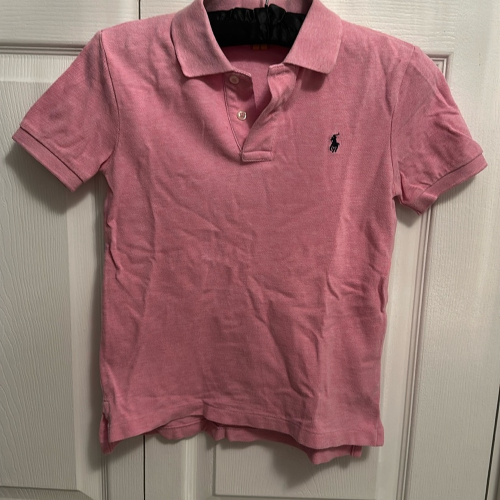 Polo Ralph Laurent short sleeve collar shirt, size 7